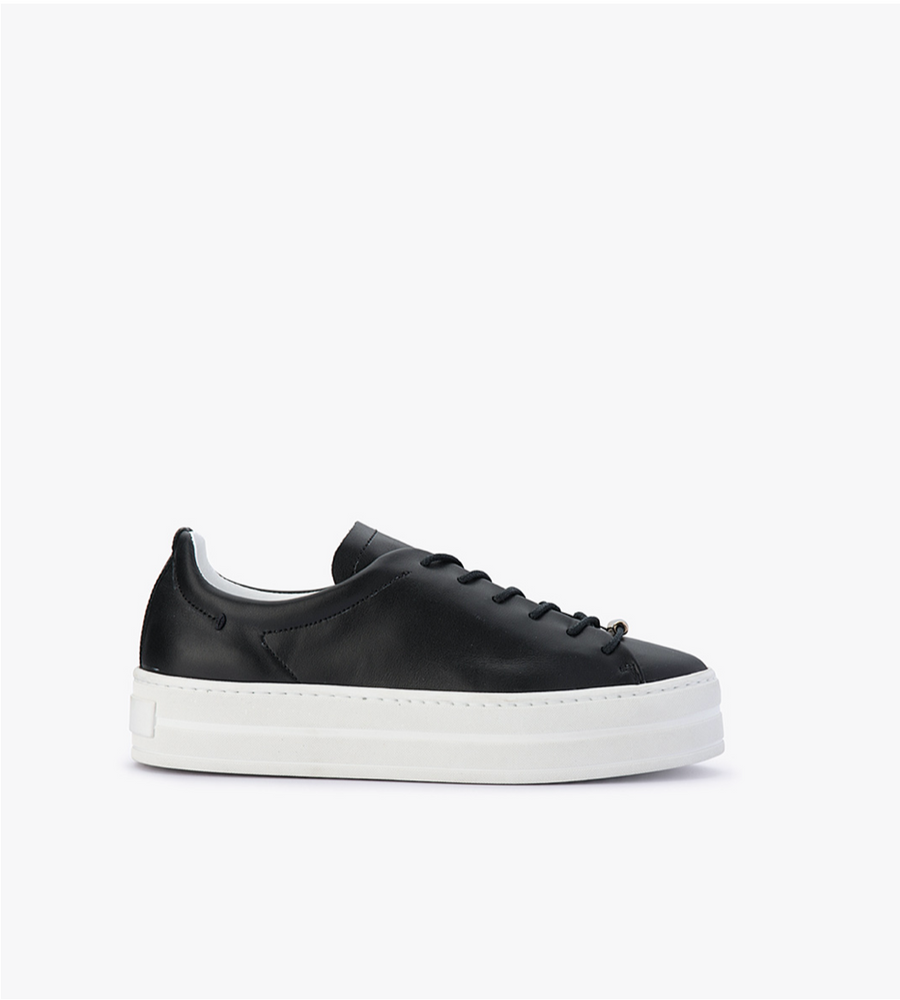 Belmont Sneakers - Black Leather - DOF Studios